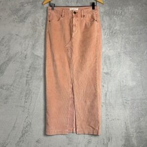The GREAT Corduroy Maxi Skirt 6 Pink  Cowgirl Western Bohemian Festival Retro